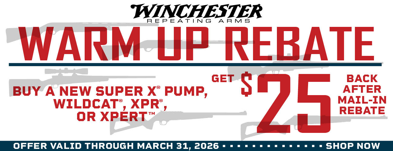 Winchester 2026 Warm Up Rebate